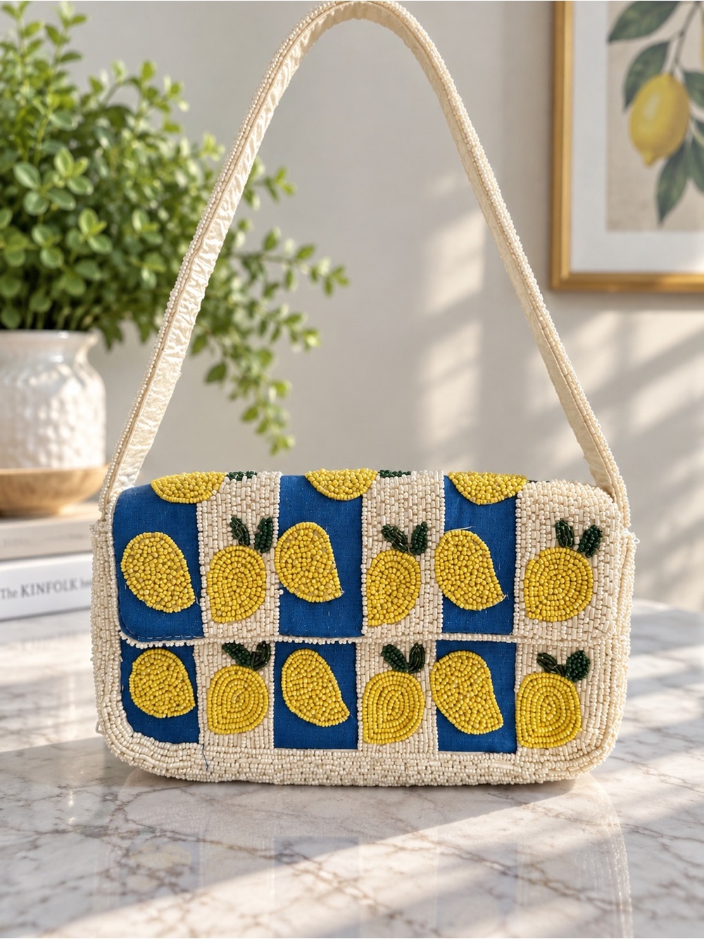 Primark Beaded Lemon Shoulder Bag